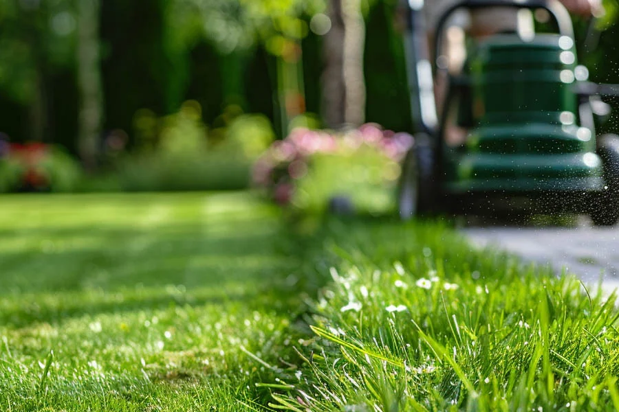 battery operated push lawn mowers