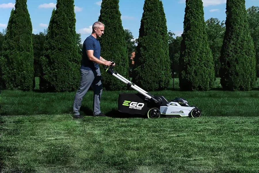 electric powered lawn mower
